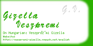 gizella veszpremi business card